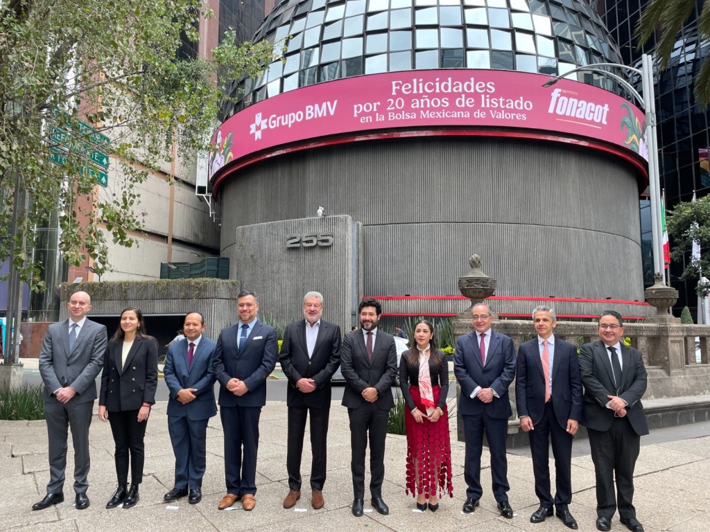 Celebra Fonacot 20 años como emisor de bonos en el Mercado de Valores de México