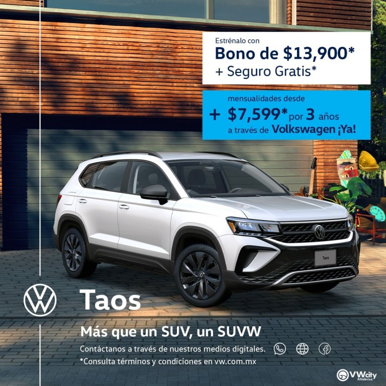 Estrena coche con Volkswagen City Altabrisa