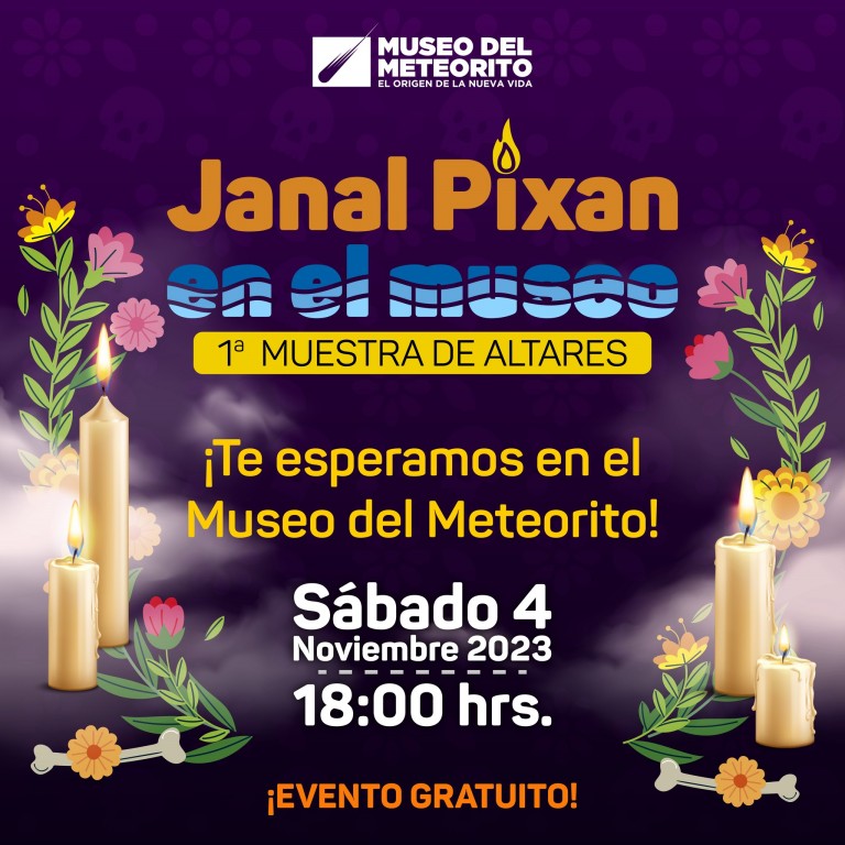 Primera muestra altares de Hanal Pixan en el museo del meteorito