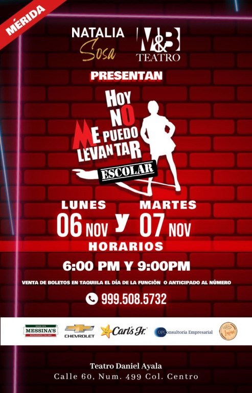 “Hoy no me puedo levantar” tendrá segunda función en Mérida