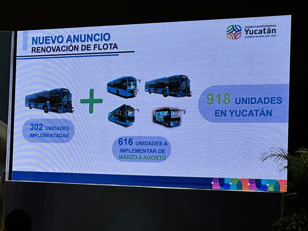 En agosto habrá 918 unidades del va y ven circulando en Yucatán