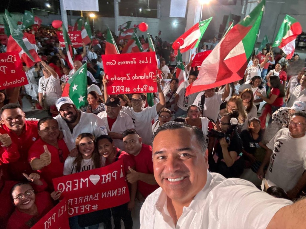 Renán Barrera con el respaldo de los priistas de Peto