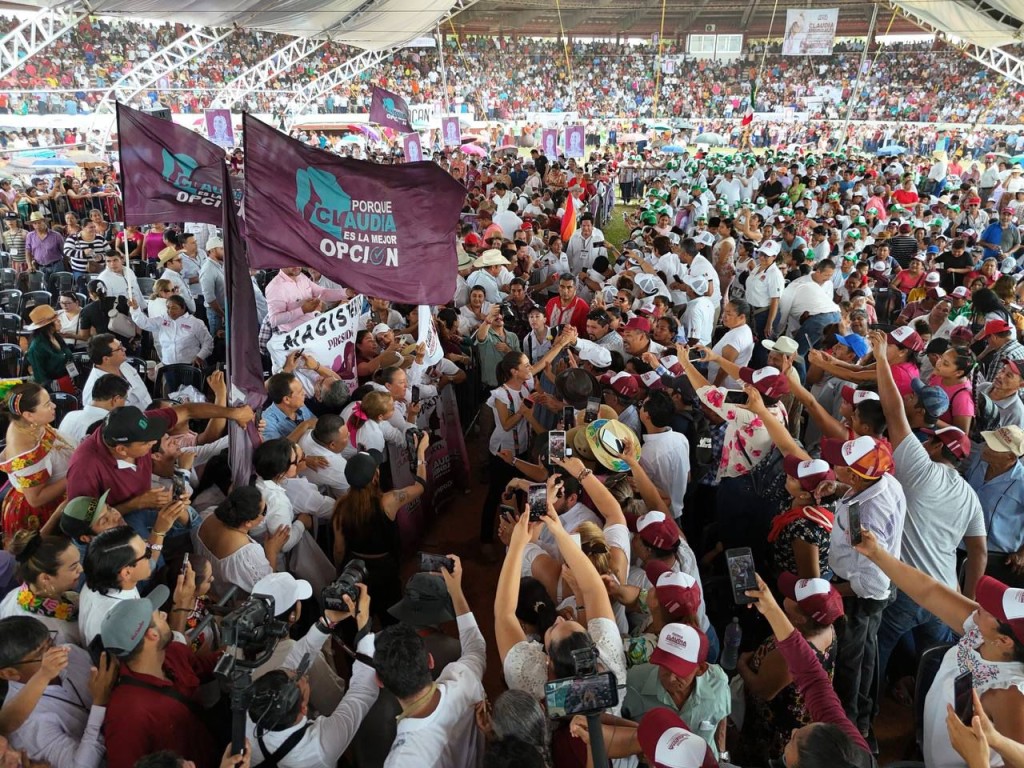 Aunque haya guerra sucia y calumnias, vamos a ganar el 02 junio: Claudia Sheinbaum llama al pueblo de Comalcalco, Tabasco a  defender la consolidación de la 4T