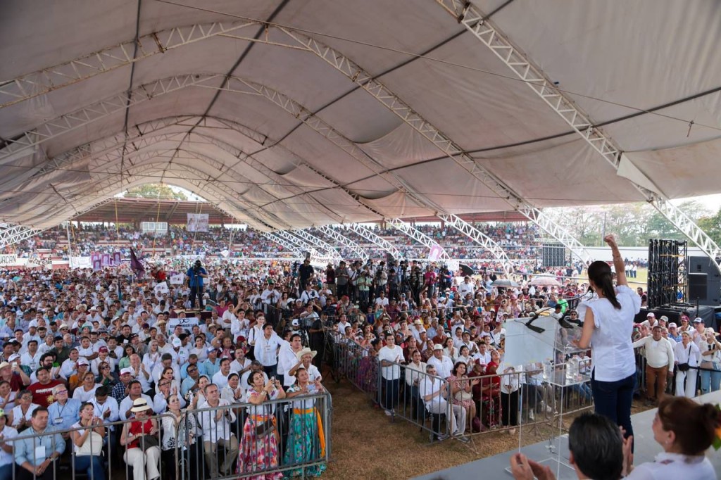 Aunque haya guerra sucia y calumnias, vamos a ganar el 02 junio: Claudia Sheinbaum llama al pueblo de Comalcalco, Tabasco a  defender la consolidación de la 4T
