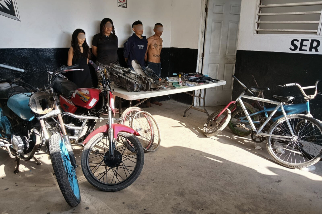 La policía de Tizimín detuvo y desmanteló a presunto grupo de ladrones