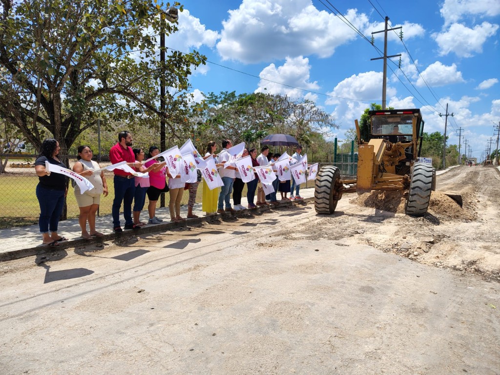 Más calles se están repavimentando en Tizimín
