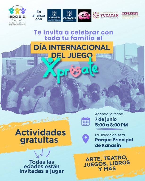Invita CEPREDEY a celebrar el Día Internacional del Juego