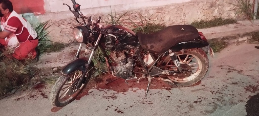 Requiere apoyo para gastos médicos motociclista accidentado de Tizimín
