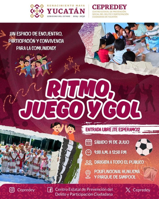 Cepredey promueve convivencia comunitaria con “Ritmo, juego y gol”
