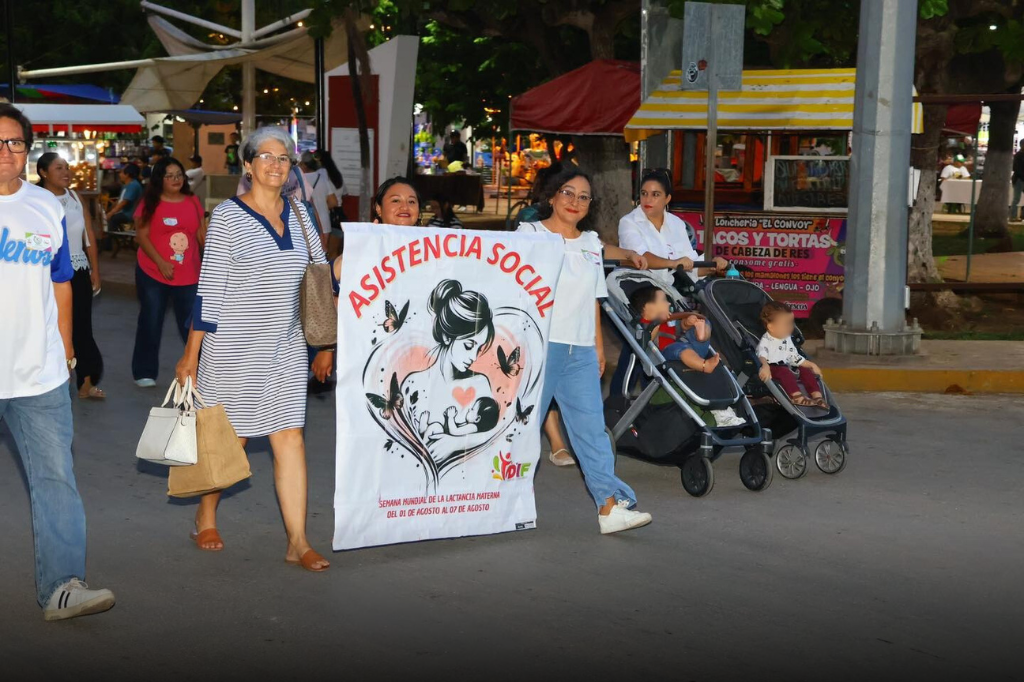 Conmemoran en Tizimín la semana mundial de la lactancia materna