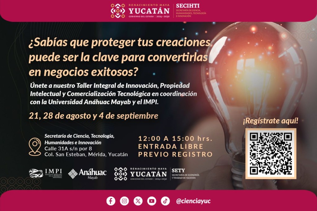 Impulsa Yucatán la innovación y la protección de la propiedad industrial