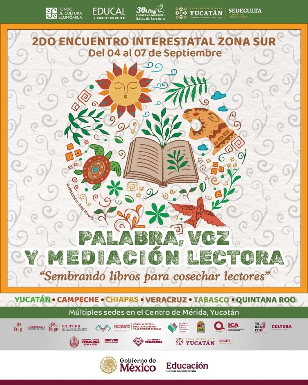 Recibirá Yucatán a mediadores de lectura del sur-sureste México