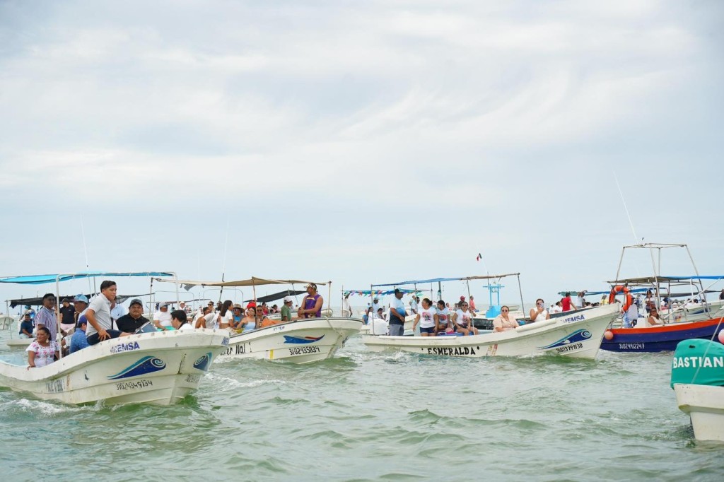 Tradicional bordeo por la Virgen de la Merced, en El Cuyo