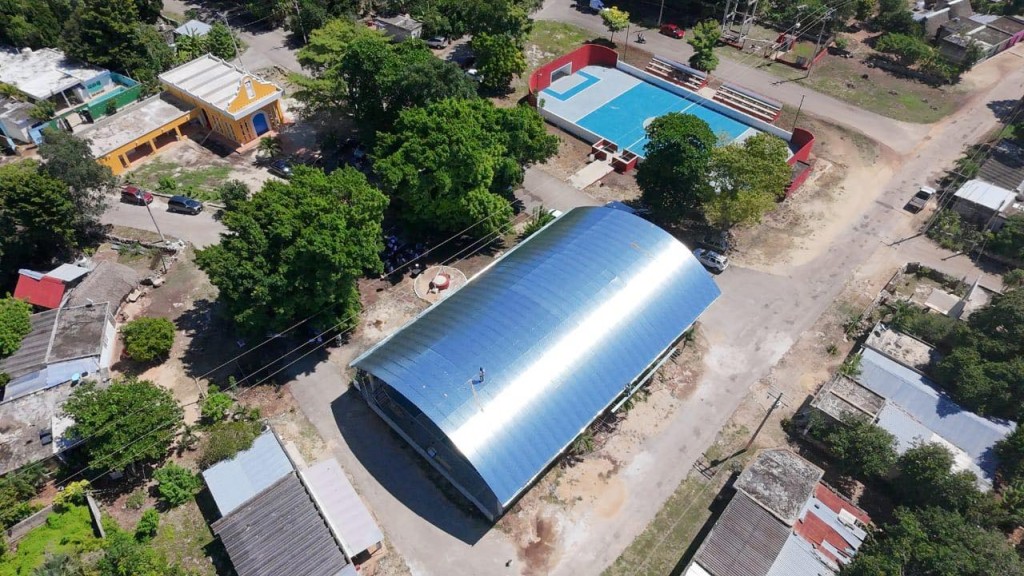 Supervisan avances de obra en comisaría de Tizimín