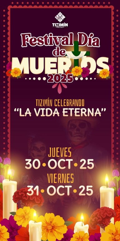 Realizarán Festival del Día de Muertos 2025 en Tizimín, 30 y 31 de octubre