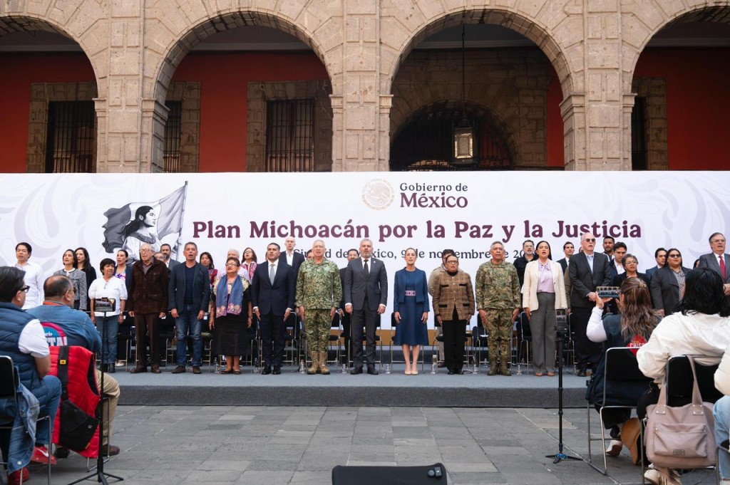 Presenta Claudia Sheinbaum los 12 ejes del Plan Michoacán por la Paz y la Justicia; inversión de más de 57 mil mdp