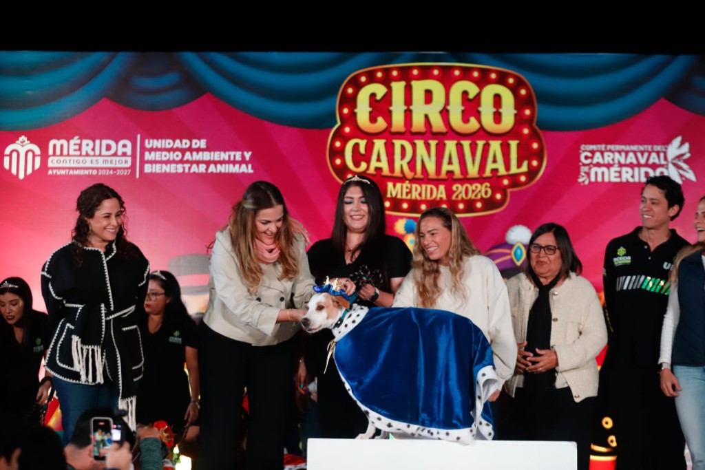 Celebra el bienestar animal Circo Carnaval de Mérida 2026 con la coronación de los Reyes Caninos