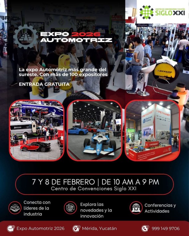 Gran Expo Automotriz en M&eacute;rida, este fin de semana