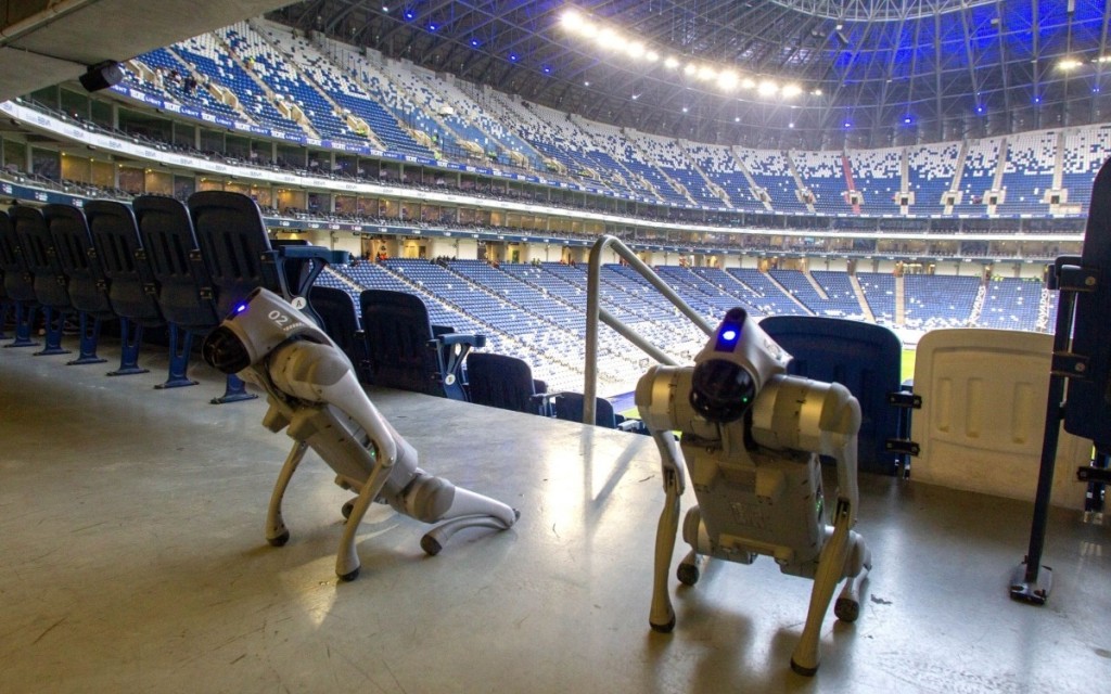 Vigilar&aacute;n perros robots el mundial en M&eacute;xico
