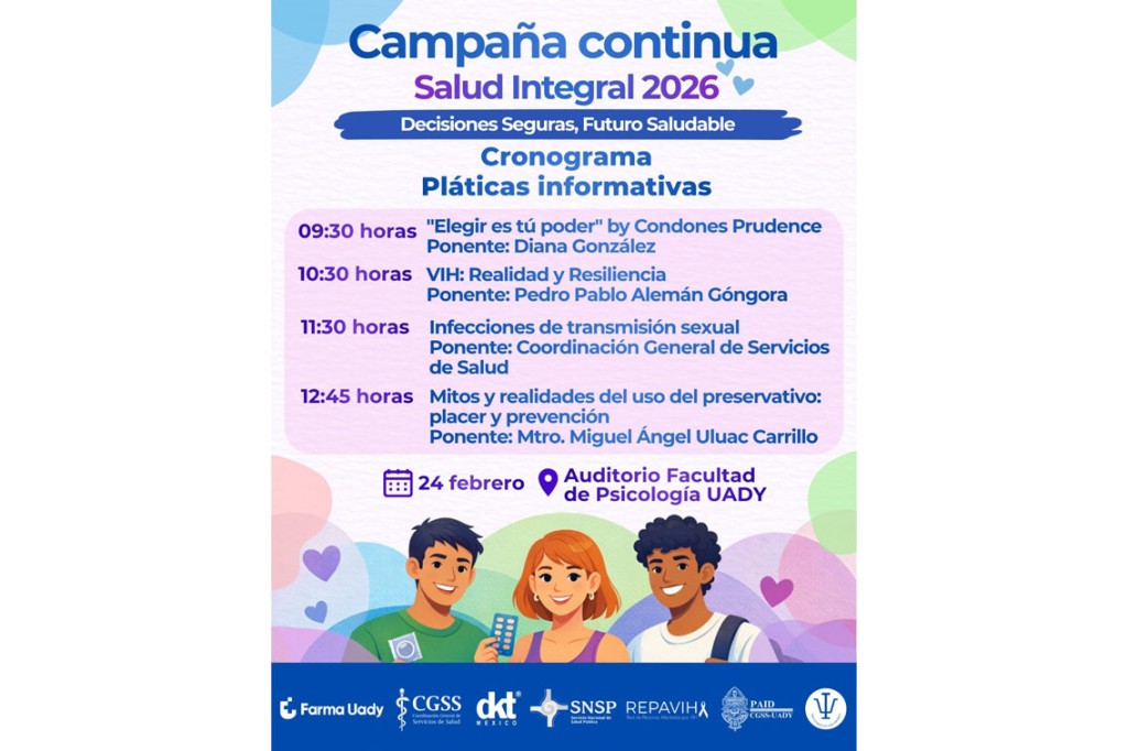 Impulsa UADY Campa&ntilde;a de Salud Integral 2026, para promover el autocuidado y la prevenci&oacute;n