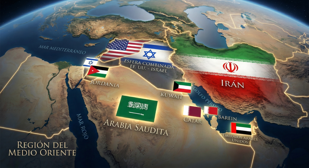 Contraofensiva militar simult&aacute;nea iran&iacute; contra 8 pa&iacute;ses