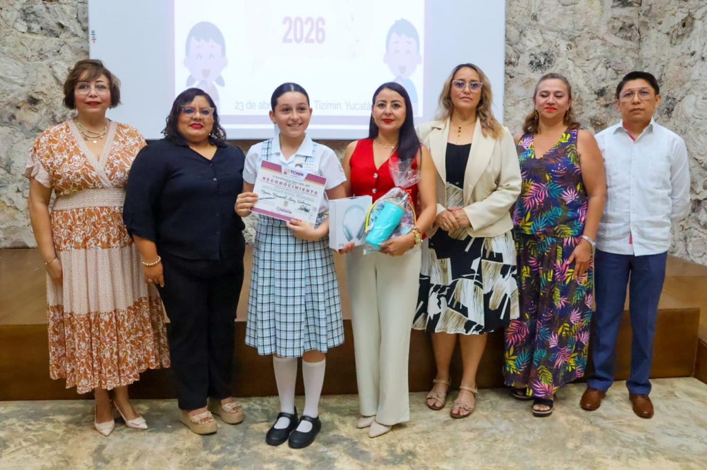 Protagonizan concurso de oratoria 17 ni&ntilde;os de Tizim&iacute;n