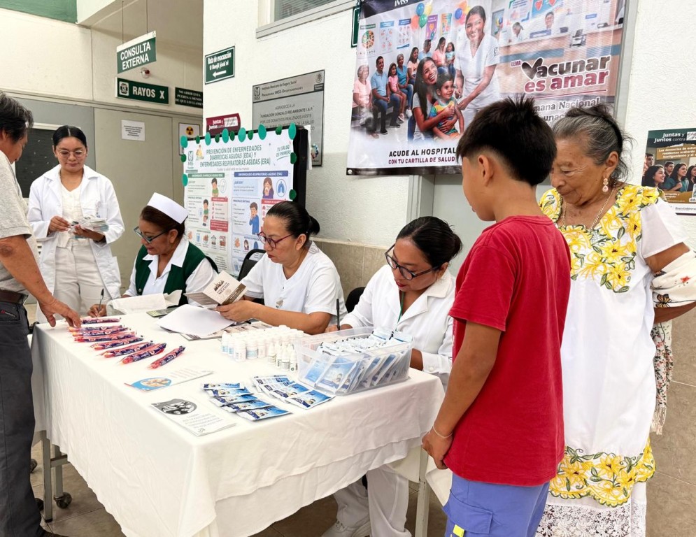 Invita IMSS Yucat&aacute;n a vacunarse en Unidades de Medicina Familiar, Unidades M&eacute;dicas Rurales y Hospitales
