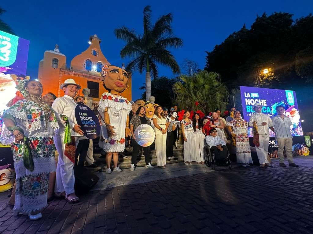 Se prepara M&eacute;rida para la Noche Blanca: ruta de 5 km de arte y cultura