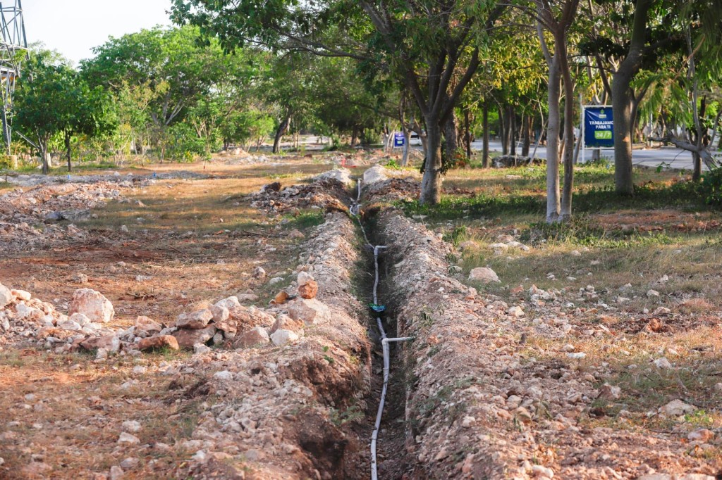 Supervisa Cecilia Patr&oacute;n avance del nuevo Corredor Verde en Ciudad Caucel