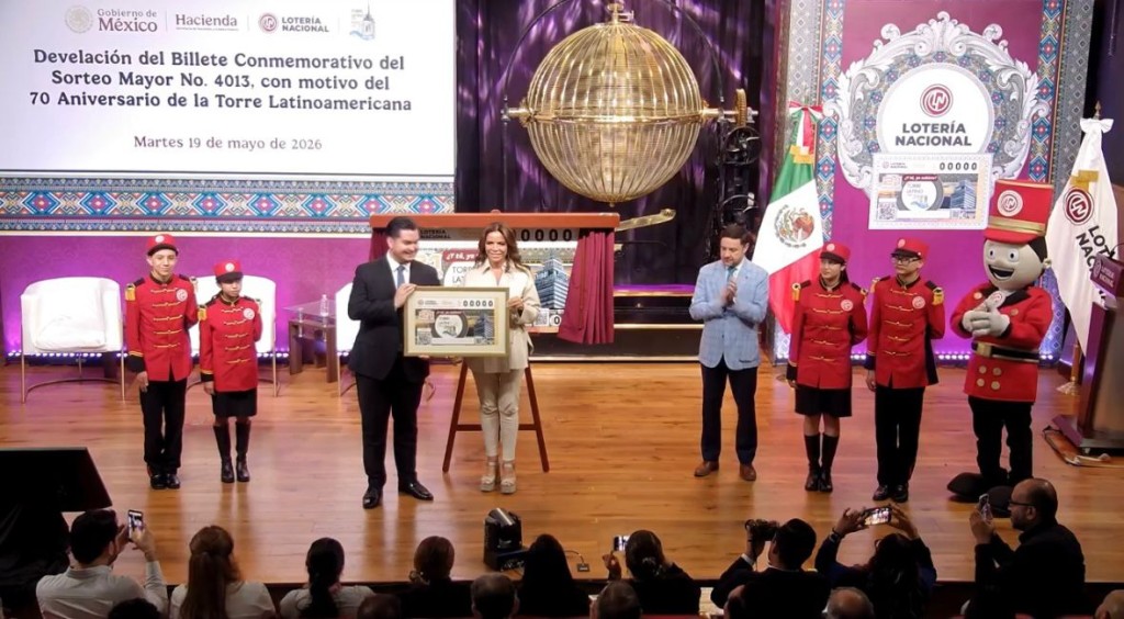 Lotería Nacional celebra 70 años de la Torre Latinoamericana