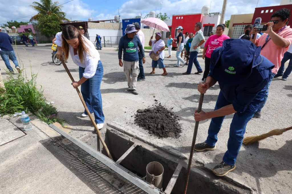 Mega Operativo de Limpieza y M&eacute;rida Te Cuida en Ciudad Caucel