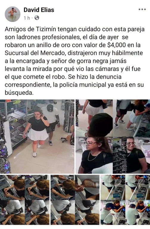 Reportan fraude virtual y presunto robo en joyería de Tizimín