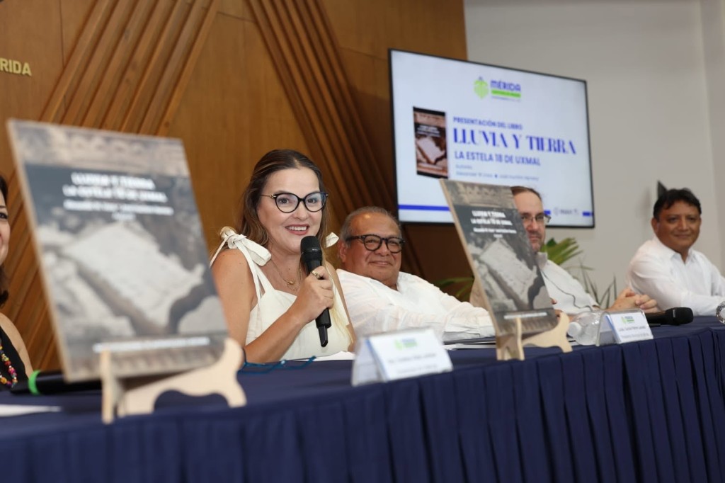 Anuncian colocación de la primera piedra de la Estela 18 de Uxmal en Paseo de Montejo