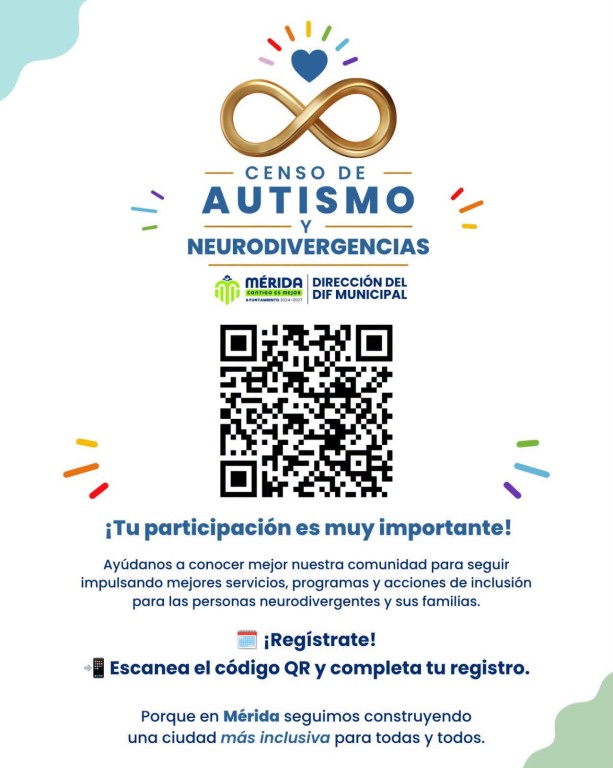 Rebasan los mil 800 registros en el Censo de Autismo y Neurodivergencia en Mérida