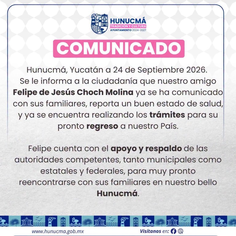Estará pronto de regreso en Hunucmá yucateco detenido por el ICE en Washington