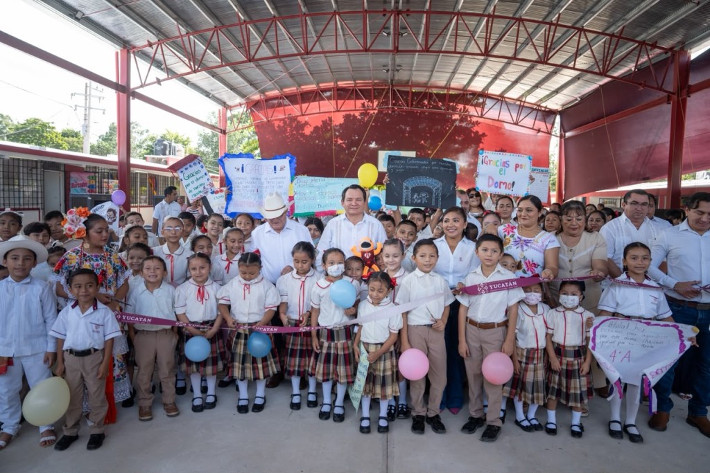 Renacimiento Maya invierte siete millones de pesos en infraestructura educativa digna en Sucilá
