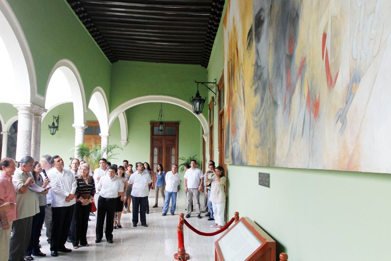 Entregaron los trabajos de restauración de los murales del Palacio de Gobierno Entregaron los trabajos de restauración de los murales del Palacio de Gobierno