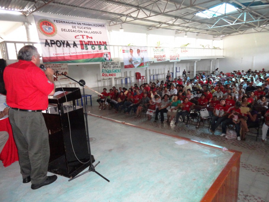 Valladolid: William Sosa Altamira respaldado por obreros y transportistas\r\n Valladolid: William Sosa Altamira respaldado por obreros y transportistas\r\n