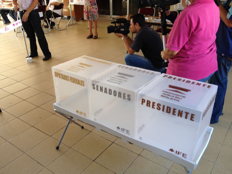 Realizan simulacro de votación Realizan simulacro de votación