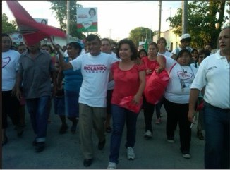 Tizimín: Exitosas caminatas de Chary Díaz en la cabecera\r\n Tizimín: Exitosas caminatas de Chary Díaz en la cabecera\r\n