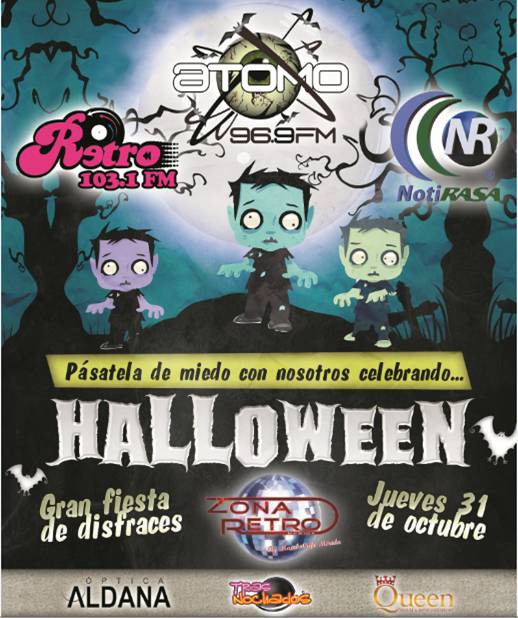 Atómo, Retro y Candela te invitan a la fiesta de disfraces más escalofriantes Atómo, Retro y Candela te invitan a la fiesta de disfraces más escalofriantes