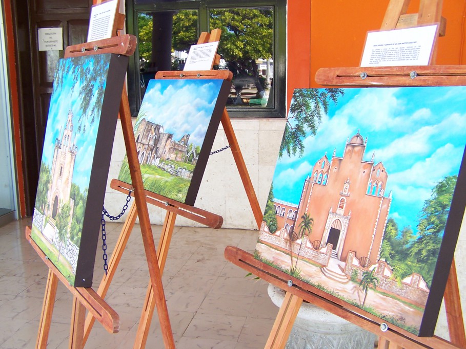 Tizimín: Exponen pinturas de conventos y templos católicos de Yucatán Tizimín: Exponen pinturas de conventos y templos católicos de Yucatán