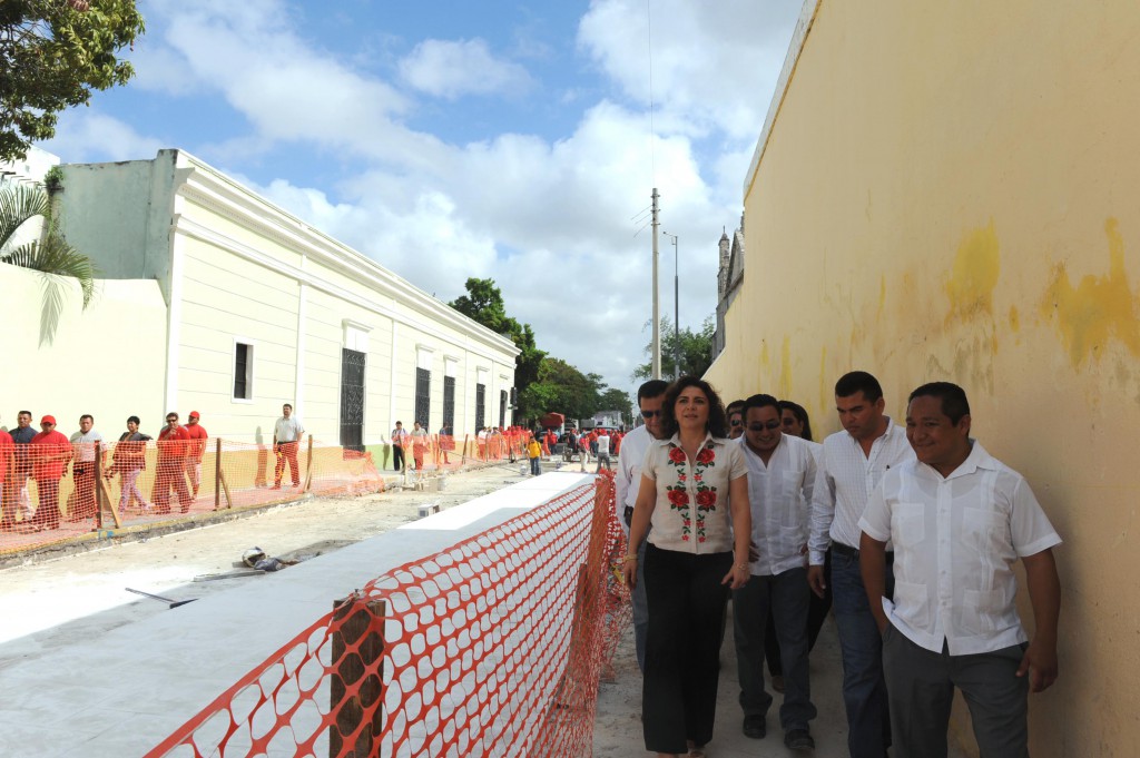 Por finalizar trabajos en calle principal del Centro Histórico de Mérida Por finalizar trabajos en calle principal del Centro Histórico de Mérida