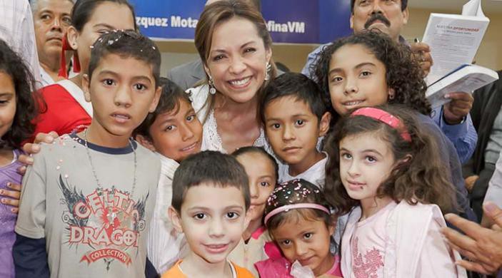 Josefina presenta agenda de trabajo por la infancia Josefina presenta agenda de trabajo por la infancia