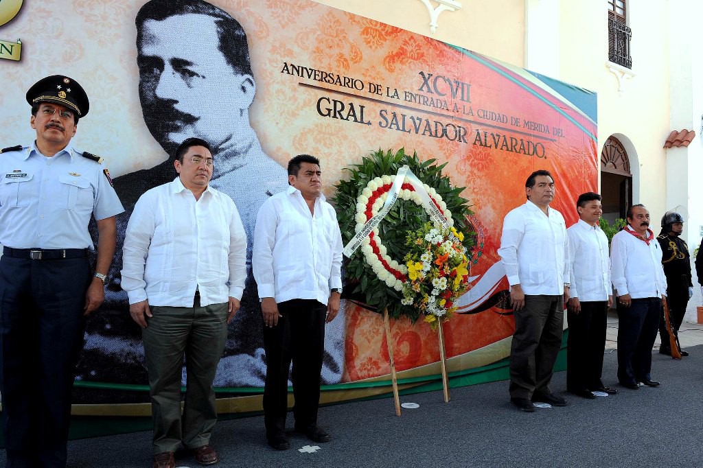 Conmemoran 97 años del General Salvador Alvarado Conmemoran 97 años del General Salvador Alvarado