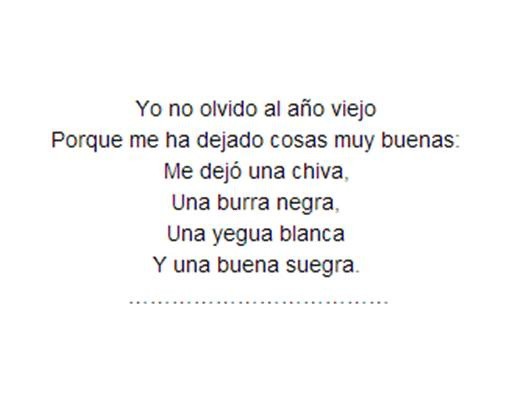La canción que ha hecho historia, yo no olvido al año viejo. La canción que ha hecho historia, yo no olvido al año viejo.