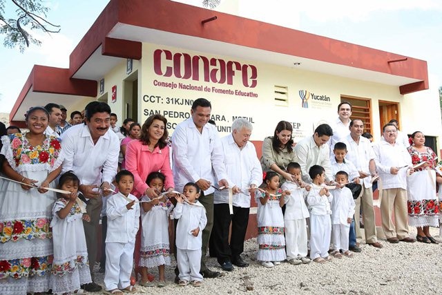 Duplican presupuesto en infraestructura para educación comunitaria Duplican presupuesto en infraestructura para educación comunitaria