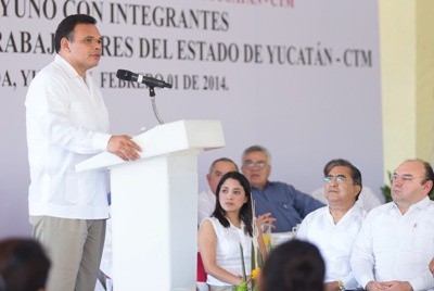 Reconocen colaboración del sector obrero a la productividad de Yucatán Reconocen colaboración del sector obrero a la productividad de Yucatán