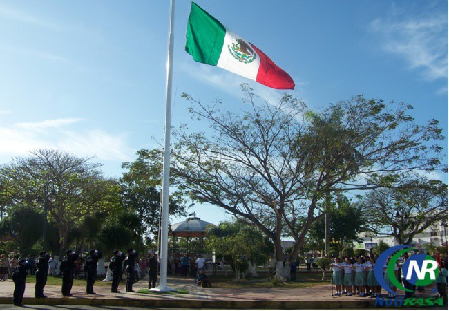 Acto cívico en Tizimín por día de la bandera mexicana. Acto cívico en Tizimín por día de la bandera mexicana.