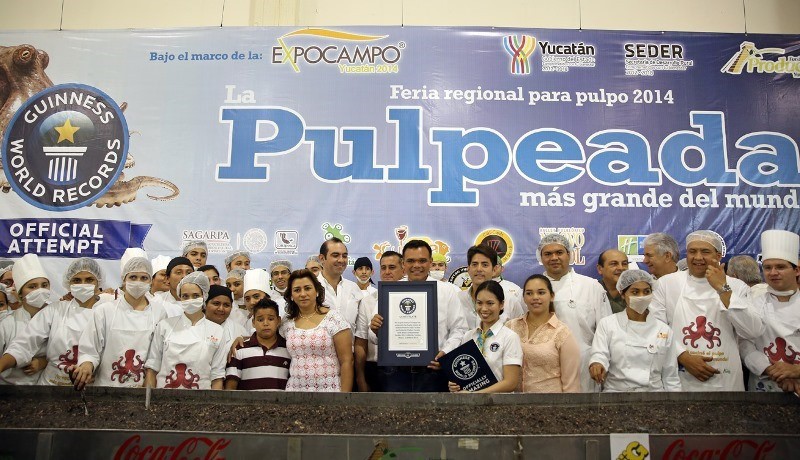 Yucatán obtiene nuevo Récord Guiness ahora con la pulpeada más grande del mundo Yucatán obtiene nuevo Récord Guiness ahora con la pulpeada más grande del mundo